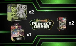 Pokemon Center Perfect Order 2-PC ETB, 1-Booster Box, 2-Booster Bundle: PRESALE - Image 1