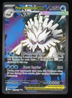 Mega Abomasnow ex 157/132 Mega Evolutions Holo Rare Full Art Pokemon TCG - Image 1