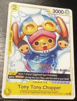 One Piece TCG Pre-Release (Chopper) OP07-103 500 Years in the Future NM - Image 1