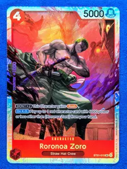 Roronoa Zoro ST21-015 SR | NM | Starter Deck EX: Gear 5 | One Piece TCG | EN - Image 1