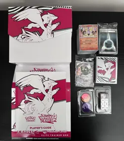 POKEMON CENTER TCG: White Flare ETB Opened w/ accessories, PROMO & Bulk cards NM - Image 1