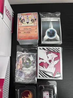 POKEMON CENTER TCG: White Flare ETB Opened w/ accessories, PROMO & Bulk cards NM - Image 2