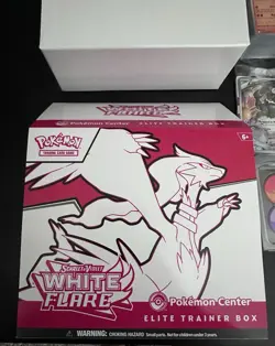 POKEMON CENTER TCG: White Flare ETB Opened w/ accessories, PROMO & Bulk cards NM - Image 4