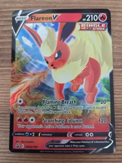 Lot of 3 Pokemon 2021 Flareon V Full Art Holo Cards - SWSH149 - Image 2