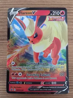Lot of 3 Pokemon 2021 Flareon V Full Art Holo Cards - SWSH149 - Image 4
