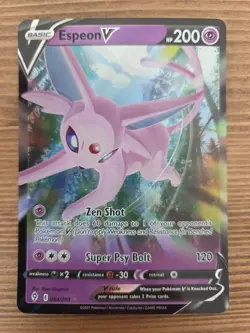 Lot of 5 Pokemon Espeon Full Art Holo Cards - V 064/203 (2) & GX 61/149 (3) - Image 2