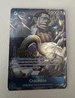 Crocodile (Store 2-on-2 Battle 2025 Winner) P-082 One Piece Promotion Cards Foil - Image 1
