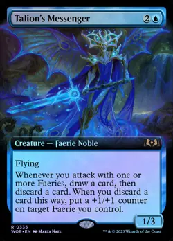 Talion's Messenger (Extended Art) - Foil - MTG Cards Shop - Image 1