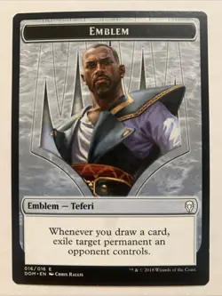 Emblem - Teferi, Hero of Dominaria - NM - MTG - Dominaria - DOM - Teferi Emblem - Image 1