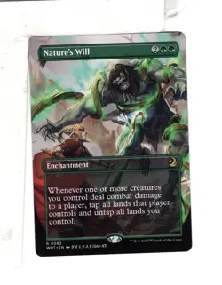 MTG SkeenAB Nature's Will ANIME BORDERLESS from WOE. NM. - Image 1