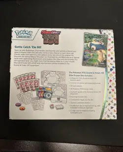 EMPTY Pokemon 151 ETB Elite Trainer Box w accessories No Booster Packs No Promo. - Image 2