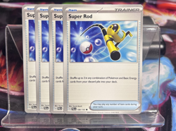[4x Playset] Super Rod 188/193 Sv02: Paldea Evolved POKEMON TCG - Image 1