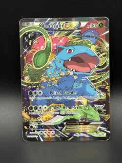 Venusaur EX XY123 Pokemon XY Promo Ultra Rare Black Star Promo HP - Damaged - Image 1