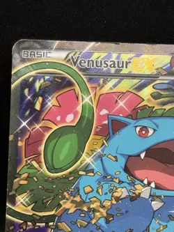 Venusaur EX XY123 Pokemon XY Promo Ultra Rare Black Star Promo HP - Damaged - Image 2