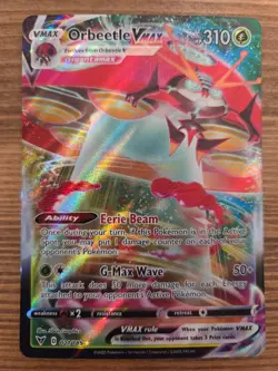 Lot of 2 Pokemon Orbeetle VMAX Full Art TG13/TG30 & VMAX Full Art 021/185 - Image 3