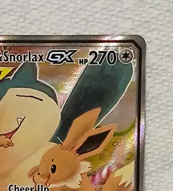 Eevee & Snorlax GX SM169 Pokemon Sun & Moon Promo Ultra Rare NM Full Art holo - Image 3