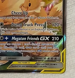 Eevee & Snorlax GX SM169 Pokemon Sun & Moon Promo Ultra Rare NM Full Art holo - Image 4