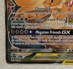 Eevee & Snorlax GX SM169 Pokemon Sun & Moon Promo Ultra Rare NM Full Art holo - Image 5