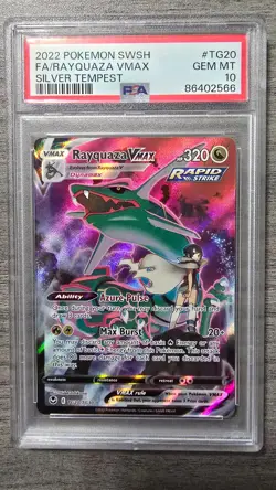 Rayquaza VMAX #TG20/TG30 Silver Tempest PSA 10 Gem Mint Pokemon - Image 1