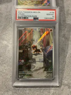 Pokemon TCG Litleo Mega Evolution 139/132 PSA 10 - Image 1