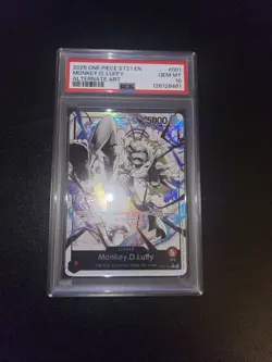 One Piece Monkey D Luffy St21-001 Alternate Art Leader Psa 10 - Image 2