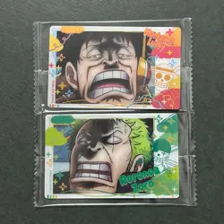 S4364 Luffy & Zoro OP4 Japanese One Piece Itajaga Wafer Cards Sealed J3 - Image 1