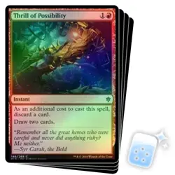 FOIL THRILL OF POSSIBILITY X4 Throne Of Eldraine ELD Magic MTG MINT CARD - Image 1