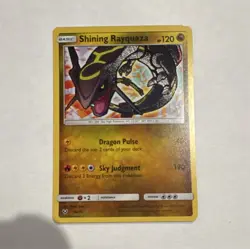 Pokemon TCG Shining Rayquaza Shining Legends Holo Shiny Holo Rare Card 56/73 - Image 1