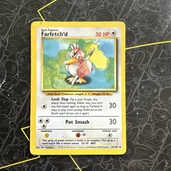 Farfetch'd Base Set 27/102 Uncommon Pokemon Card D9 - Image 1
