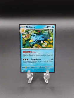 Pokemon TCG Golduck 008 ME: Mega Evolution Cosmos Holo Black Star Promo Card NM - Image 3
