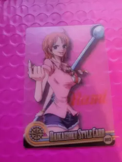 One Piece Morinaga Wafer Choco Clear Card Nami - Image 1