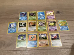 Vintage Pokemon Card Lot of 14 Great Condition LP/NM Base Set, ETC. Trainer Card - Image 1