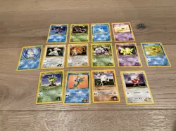 Vintage Pokemon Card Lot of 14 Great Condition LP/NM Base Set, ETC. Trainer Card - Image 2