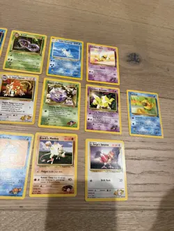 Vintage Pokemon Card Lot of 14 Great Condition LP/NM Base Set, ETC. Trainer Card - Image 4