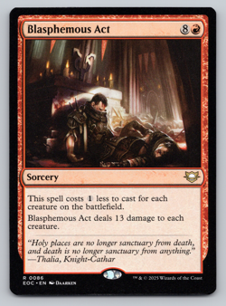 Blasphemous Act- Commander: Edge of Eternities MTG - Image 1