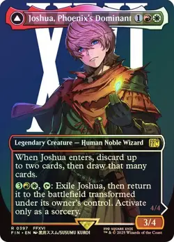 Joshua, Phoenix's Dominant FOIL BORDERLESS - 0397 - Rare - Final Fantasy FIN MTG - Image 1