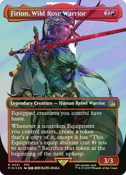 Firion, Wild Rose Warrior SURGE FOIL BORDERLESS - 0531 - Final Fantasy FIN MTG - Image 1