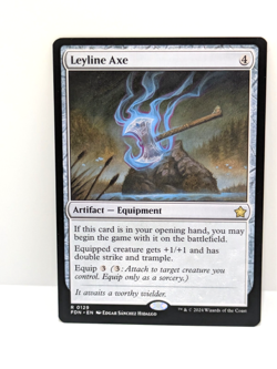 Foundations - Leyline Axe - Colorless - Artifact - Equipment - Fdn 129 - Rare - - Image 1
