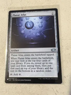 mtg Planar Atlas, artifact, The List, unplayed - Image 1