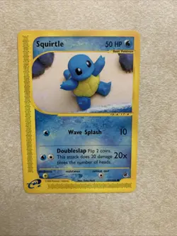 Pokemon TCG Expedition Base Set Vintage Squirtle 131/165 NM - Image 1