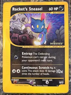 Pokemon Best of Game Rocket's Sneasel WINNER 5 Excellent or Better - Image 1