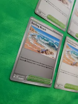 Surfing Beach 129/132 x4 (1 Holo) - Mega Evolution - Pokemon TCG Playset - NM/M - Image 2