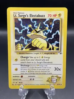 2000 Pokemon Gym Heroes Lt. Surge's Electabuzz #6/132 LP++ - Image 1
