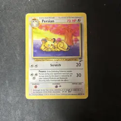 Pokemon TCG Persian Base Set 2 56/130 Regular Unlimited Uncommon - Image 1