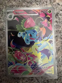 Ivysaur 134/132 Illustration Rare Pokemon Mega Evolution Full Art English TCG - Image 1