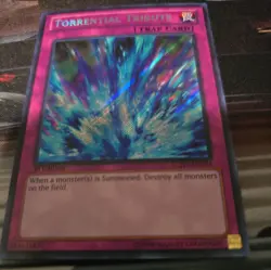 Yugioh Torrential Tribute 1st Edition Secret Rare LCJW-EN294 NM - Image 1