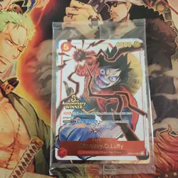 Sealed 3rd Anniversary Pre-Release Winner Pack! Luffy Sabo Ace! One Piece TCG!NM - Image 1