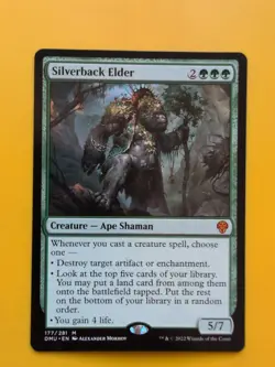 Silverback Elder. DMU Ape shaman Magic the Gathering Card.Mythic NM as shown. - Image 1