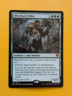Silverback Elder. DMU Ape shaman Magic the Gathering Card.Mythic NM as shown. - Image 3