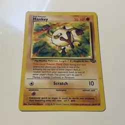 Mankey - Jungle Set - 55/64 - Pokemon Trading Card Game - Image 1